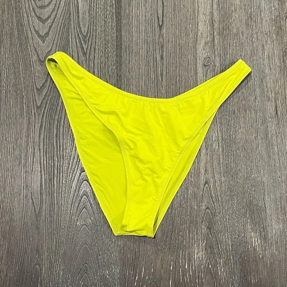NWT Skims Signature Swim Cheeky Tanga Bikini Bottoms Mid-Rise Swimwear Citrus 3X